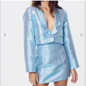 For love and lemons cropped suit and skirt